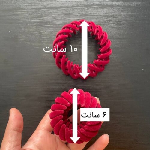 ابعاد کلیپس چنگکی مخملی